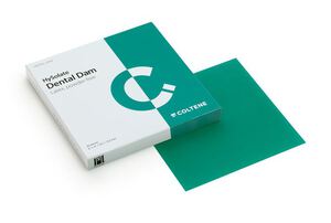 hysolate latex dental dam green thin 127x127mm