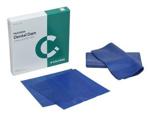 hysolate latex dental dam blue medium 127x127mm