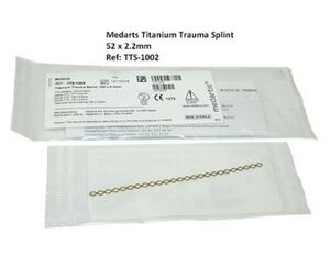 titanium trauma splint 52 mm x 0,2 mm