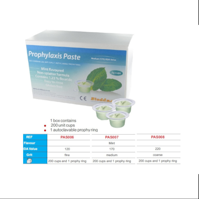 Prophylaxis paste cups mint/medium 200 st polijstpasta