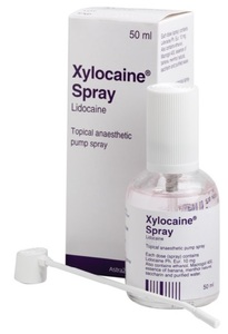xylocaine spray 10%