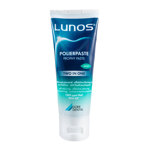 lunos polijstpasta 2 in 1 mint tube