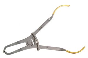 composi-tight gold handle ring placement forceps