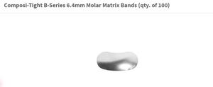 composi-tight b-series 6.4mm molar matrix bands