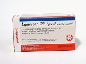 lignospan lidocaine 2% 1:80.000