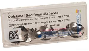 quickmat contour.sect.matrixen 5/0.025mm premolar