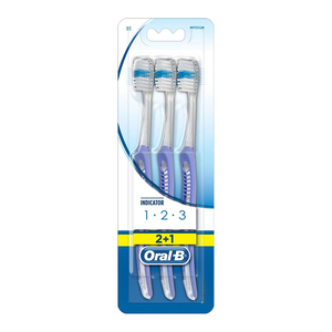 oral-b tandenborstel 123 indicator 35 medium