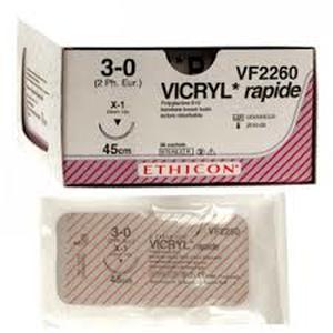 vicryl rapide 3-0 / x-1 22mm naald 45cm / vf2260