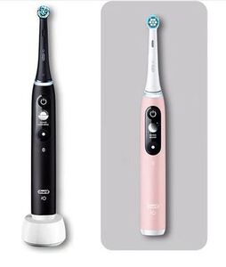 oral-b io series 6 black lava/pink sand duo