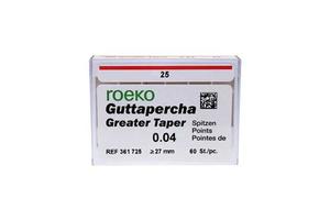 roeko gutta percha greater taper 04 25