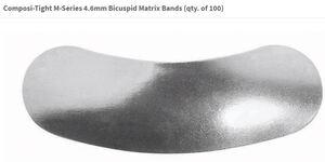 composi-tight m-series 4.6mm bicuspid matrix bands