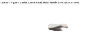 composi-tight m-series 5.5mm small molar bands