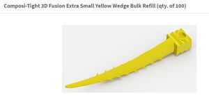 composi-tight 3d fusion extra small yellow wiggen