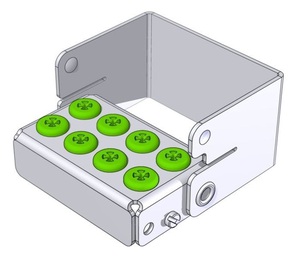 nichrominox borenblok plug'in 8 gats groen 190210-4