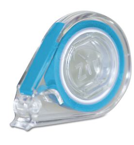 zirc e-z id tape neon blauw rol met dispenser