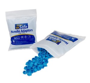 insafe needle adapter metrisch blauw