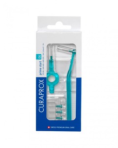 curaprox cps 06 prime start 0,6/2,2mm blauw + heft