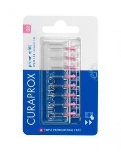 curaprox cps 08 prime refill 0,8/3,2mm roze