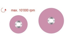 maxflex pop-on discs paars/medium finishing 10mm