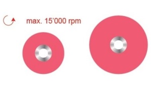 maxflex pop-on discs roze/fine polishing 10mm