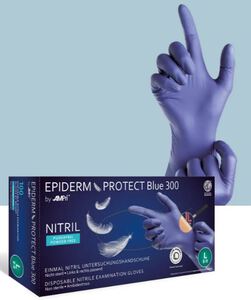 epidermprotect blue 300 nitrile handschoen pf s