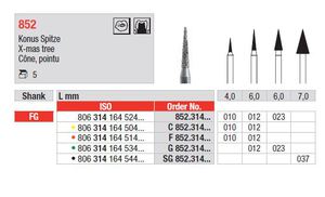 edenta diamantsteen fg 852/023 (x-mas tree)