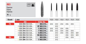 edenta diamantsteen fg c863/014 flame 10mm