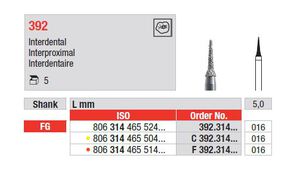 edenta diamantsteen fg 392/016 (interproximaal)