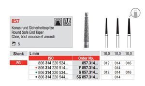 edenta diamantsteen fg g857/012 (round safe end)