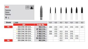 edenta diamantsteen fg c862/012 flame 8mm