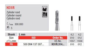 edenta hm boren cylinder rond fg h31r/010 4,2mm