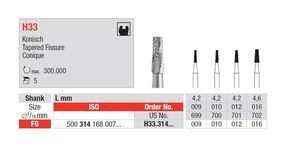 edenta hm boren conisch fg h33/016 4,6mm