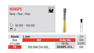 edenta powercut hm boren peer fg h245pc/008