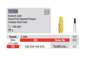 edenta hm boor fg t23xr/012 (round end tapered)