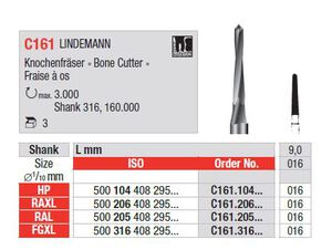 edenta botfrais lindemann fgxl c161.316.016 9mm